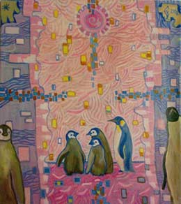 Пингвины, х.м. 2008г. Чунихина С.